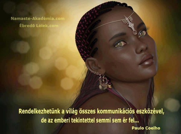 Emberi tekintet kép felirattal